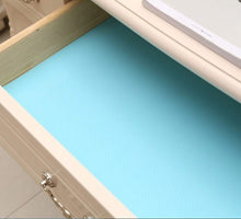 Load image into Gallery viewer, Best bloss premium quality shelf liner drawer pad refrigerator pad healthy fridge mats non adhesive antibacterial antifouling cabinet for kitchen home cupboard desks blue 17 7 59