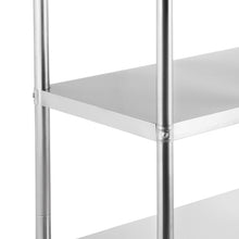 Load image into Gallery viewer, Best seller  happybuy stainless steel shelving units heavy duty 4 tier shelving units and storage shelf unit for kitchen commercial office garage storage 4 tier 400lb per shelf