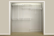 Load image into Gallery viewer, Storage closetmaid 22875 shelftrack 5ft to 8ft adjustable closet organizer kit white