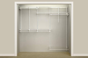 Storage closetmaid 22875 shelftrack 5ft to 8ft adjustable closet organizer kit white