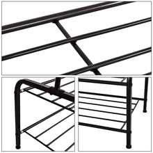 Load image into Gallery viewer, Kitchen clothes rack metal garment racks heavy duty indoor bedroom cool clothing hanger with top rod and lower storage shelf 59 x 60 length x height high storage rack black