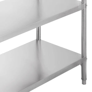 Best happybuy stainless steel shelving units heavy duty 4 tier shelving units and storage shelf unit for kitchen commercial office garage storage 4 tier 400lb per shelf