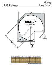 Load image into Gallery viewer, Amazon rev a shelf 6472 32 11 52 32 in white polymer 2 shelf kidney shape lazy susan set
