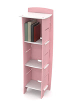 Load image into Gallery viewer, Order now legare furniture childrens furniture 3 tier shelf bookcase storage organizer with adjustable shelves for kids bedroom pink and white