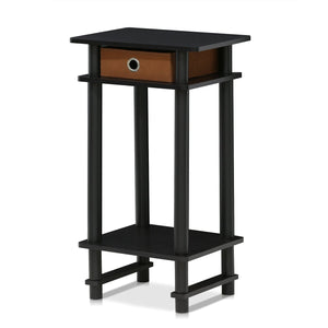 Furinno Tall End Table 17017EX/BR