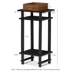 Furinno Tall End Table 17017EX/BR