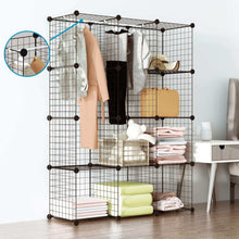 Load image into Gallery viewer, Amazon tespo wire cube storage shelves book shelf metal bookcase shelving closet organization system diy modular grid cabinet 12 cubes