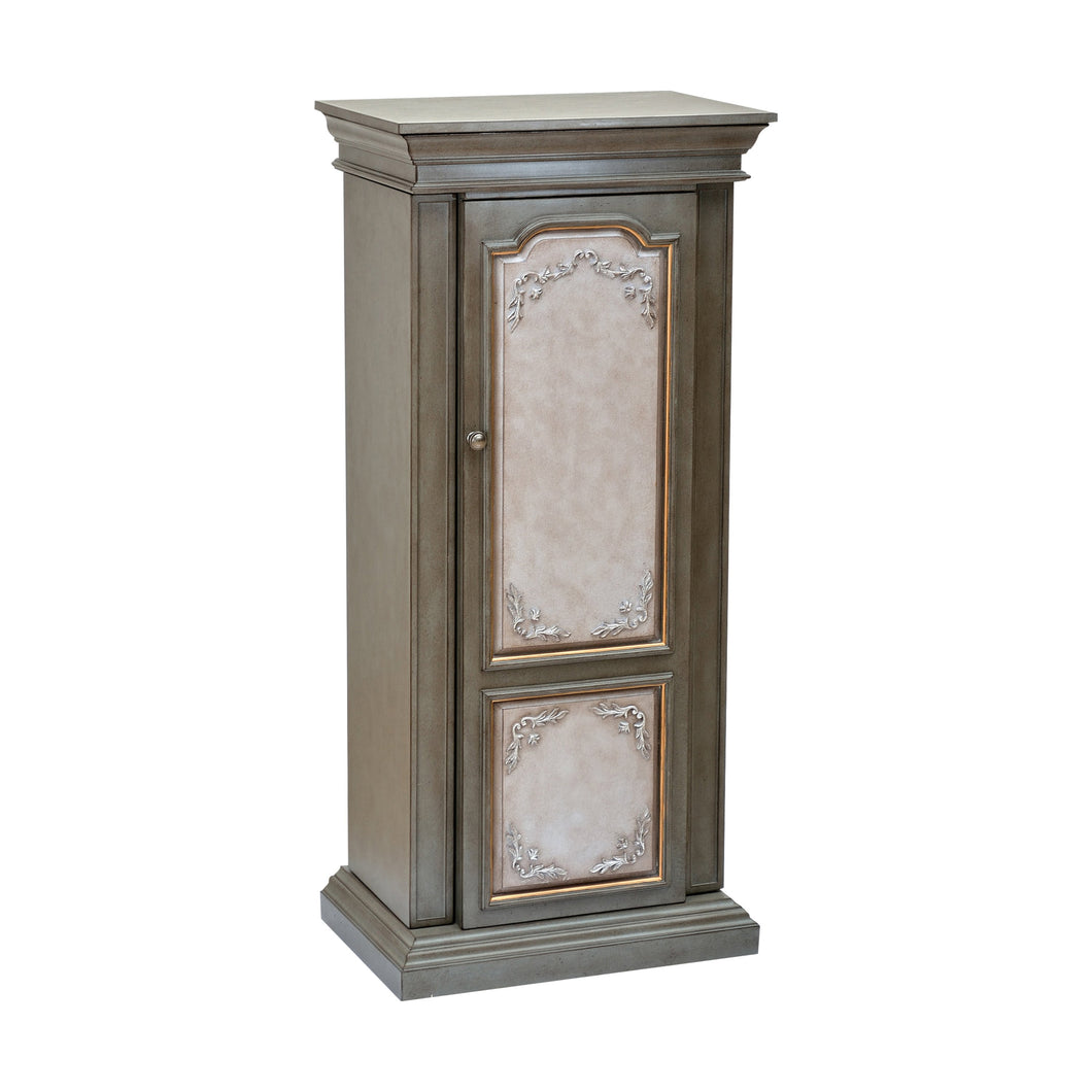 Acme Furniture Riker Antique Gray And Antique Beige Jewelry Armoire 97206