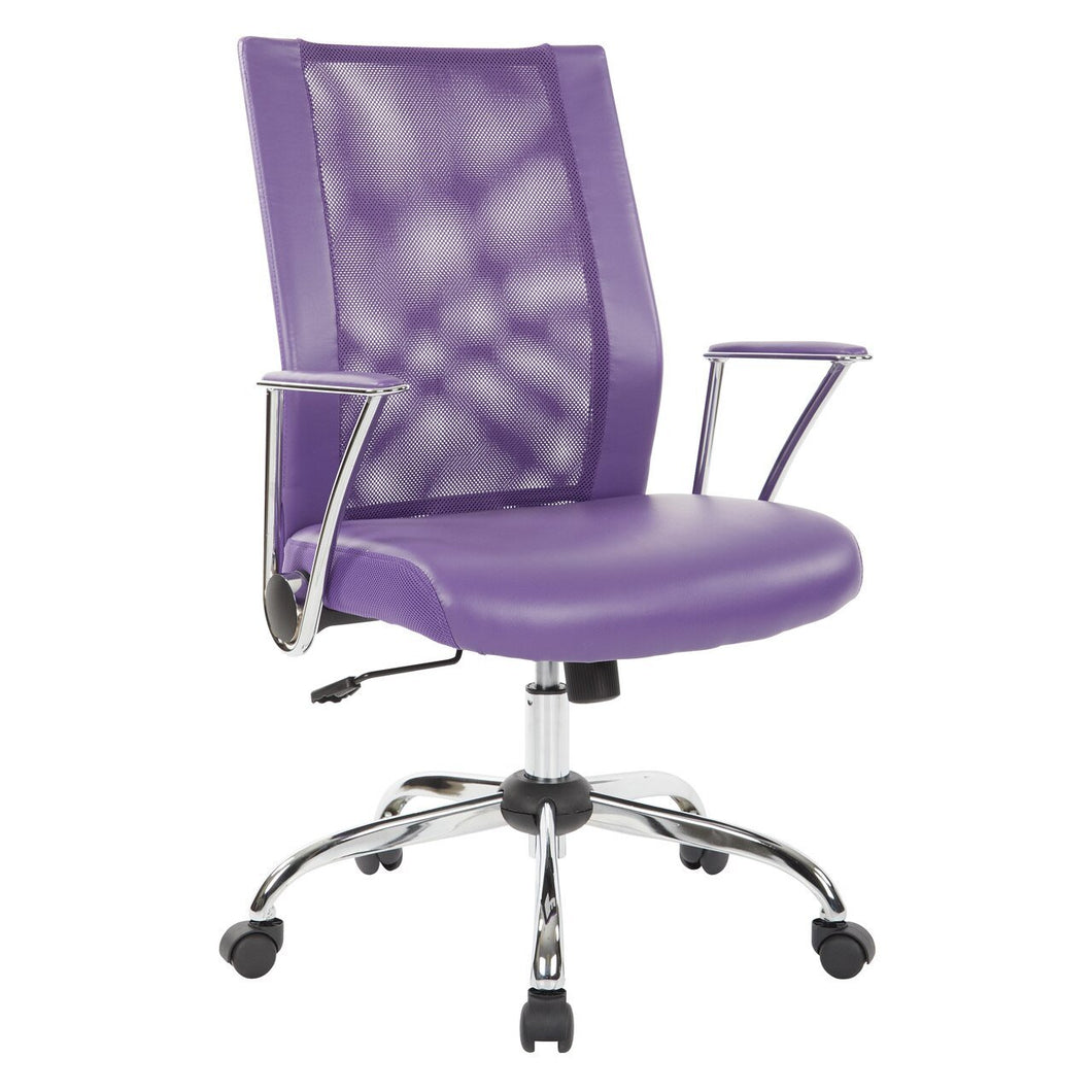 Ave Six Bridgeway Office Chair in Purple