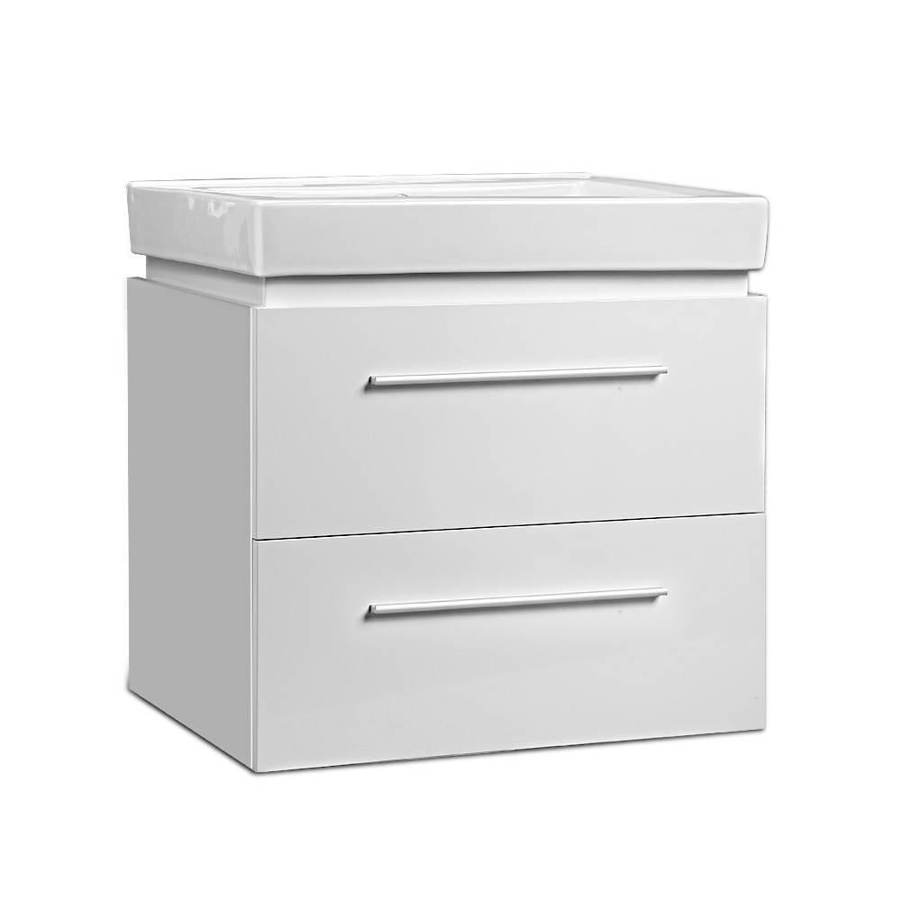 Cefito Ceramic Basic with Cabinet - White