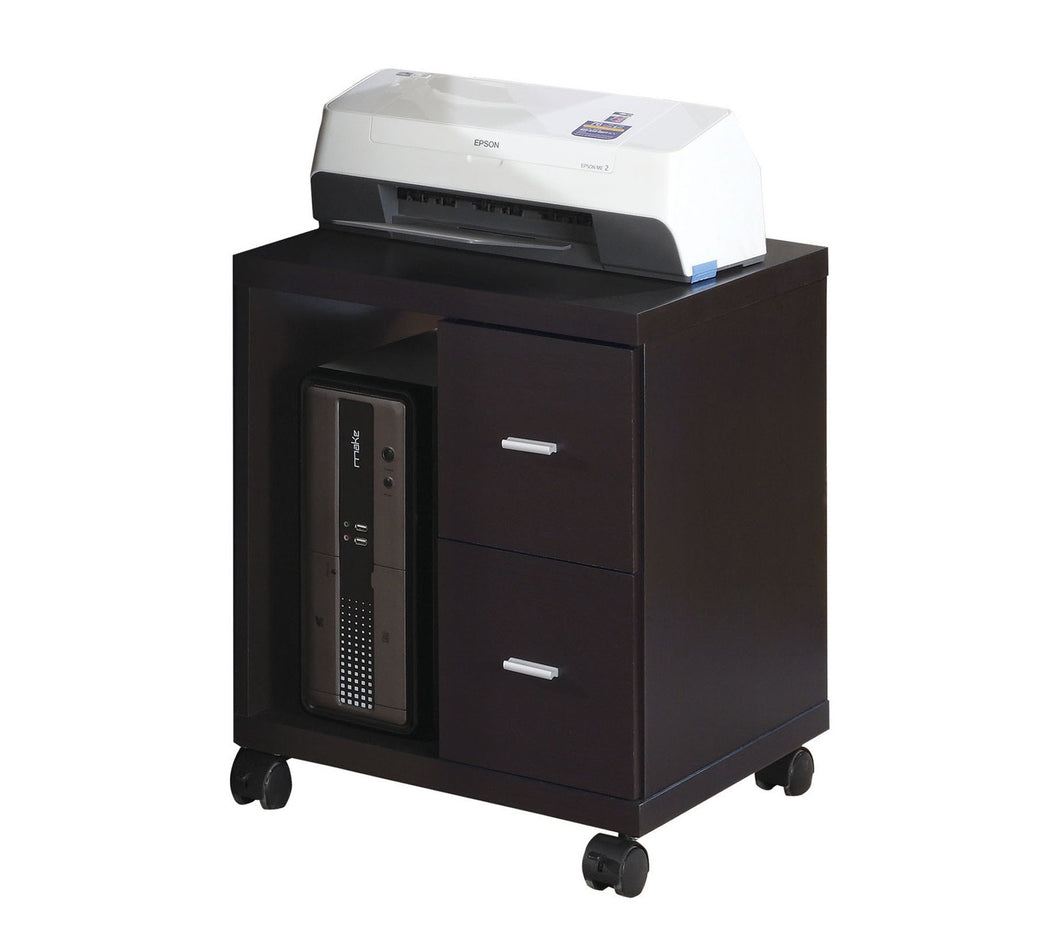 CAPPUCCINO 2 DRAWER OFFICE CABINET ON CASTORS