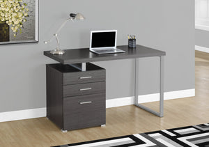 48" GREY COMPUTER DESK WITH FILE DRAWER