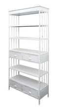 Load image into Gallery viewer, Industrial Locker Shelving Unit With Storage Drawers (White or Black)