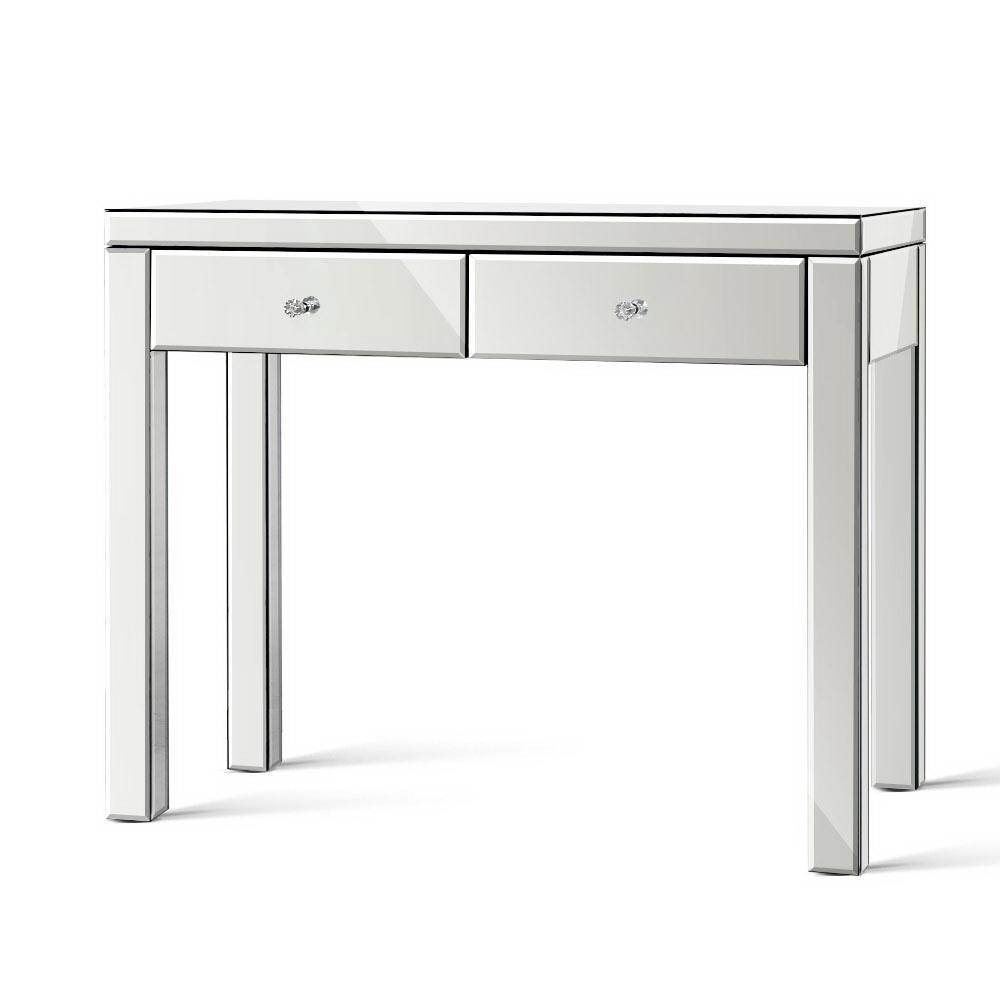 Artiss Mirrored Furniture Dressing Console Hallway Hall Table Sidebaord Drawers