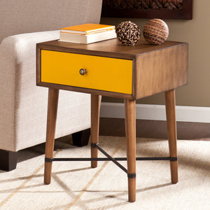 Bloomish Yellow Fir Norwich Accent Table