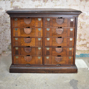 Antique Victorian Amberg Tambour Filing storage drawers