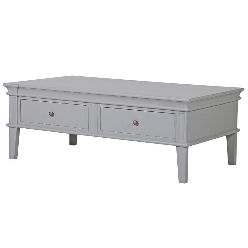 Grey Timber 4 Drawer Coffee Table