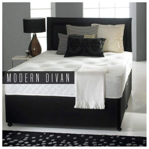 Divan Bed with Ortho Mattress, Headboard and 2 drawers