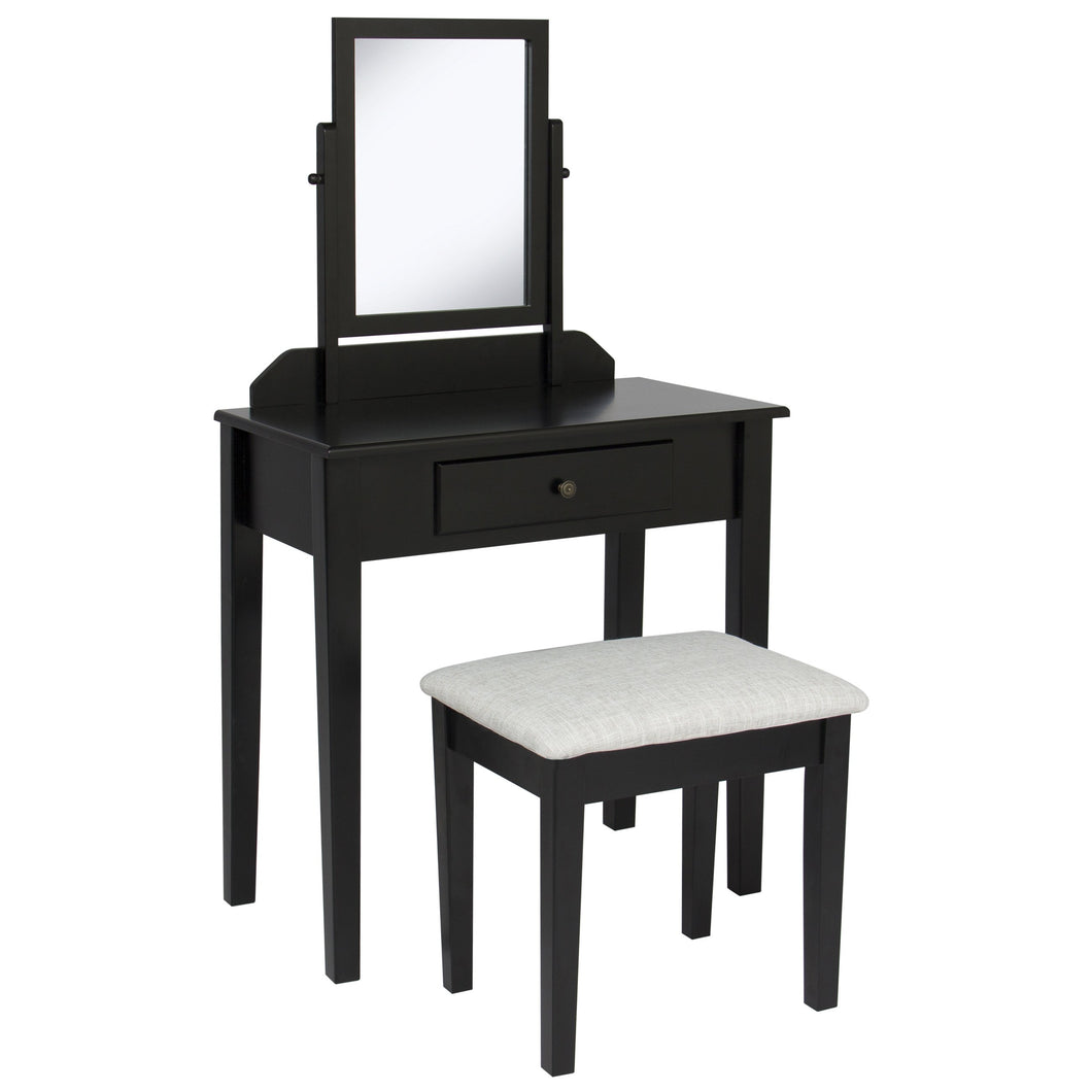 Bathroom Vanity Table Set - Black
