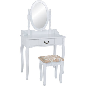 Bathroom Vanity Table Set - White