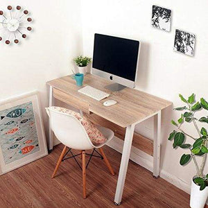 LIFE CARVER Noah Office Desk Study Laptop Desk Computer PC Writing Table WorkStation Wooden & Metal