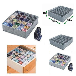 30 Grid Foldable Storage Drawer Organizer for Socks,Underwear and Accessories