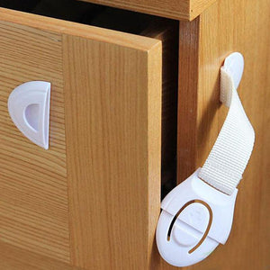 Baby Safety Lock Drawer Or Toilet Lock Multi-function Storage Drawers Safety Cloth Belt Furniture Accessories