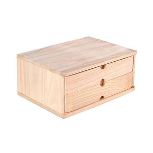 4 DRAWER REAL WOOD DESK ORGANIZER – WOODEN DRAWER ORGANIZER