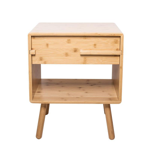 Bamboo Night Table Bedroom Nightstand Storage Drawer Bedside Cabinet Living Room Home Furniture