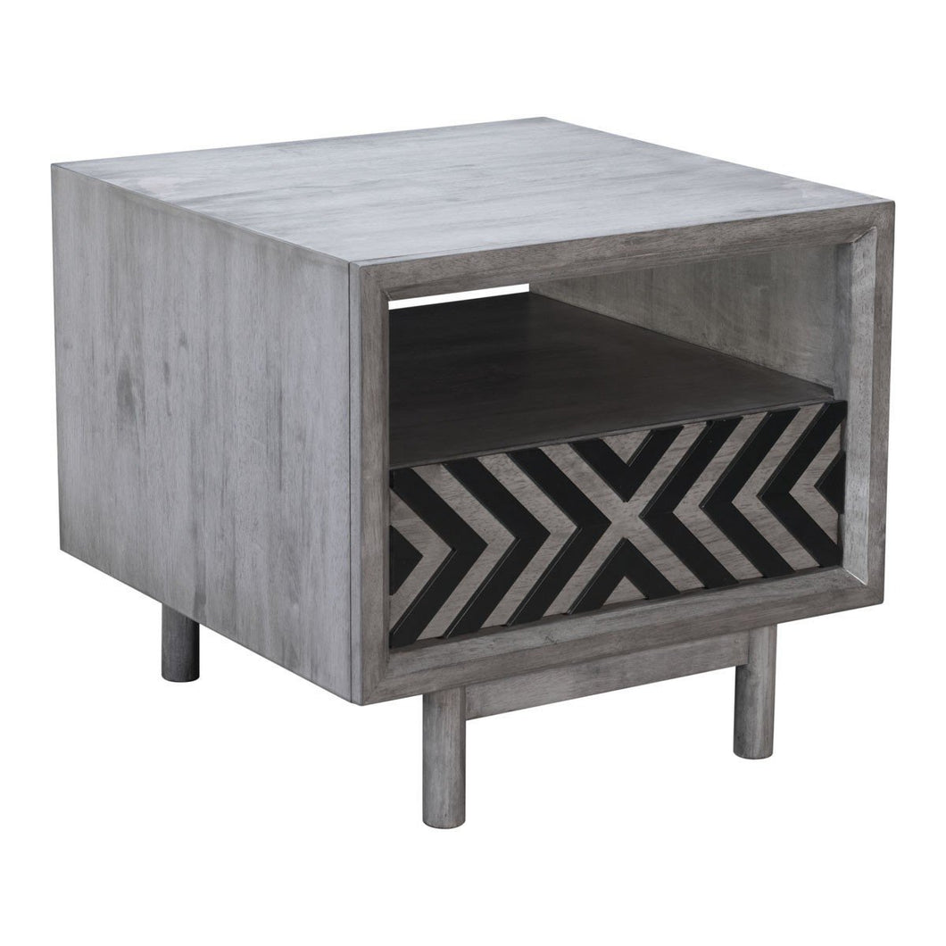 Zuo Raven End Table Old Gray