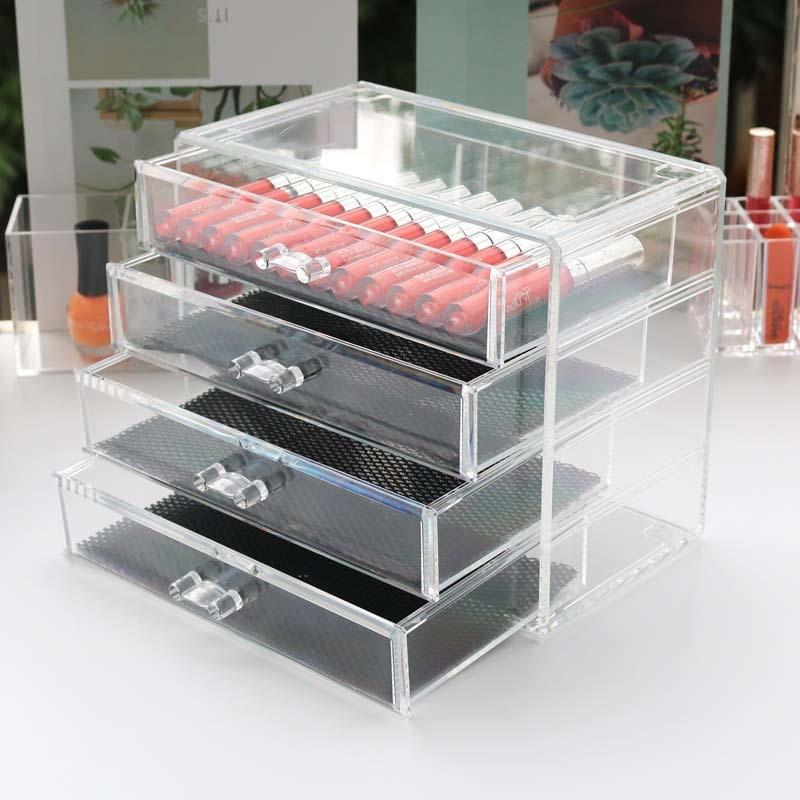 Cosmetics Brush Organizer Home Storage Drawer Set